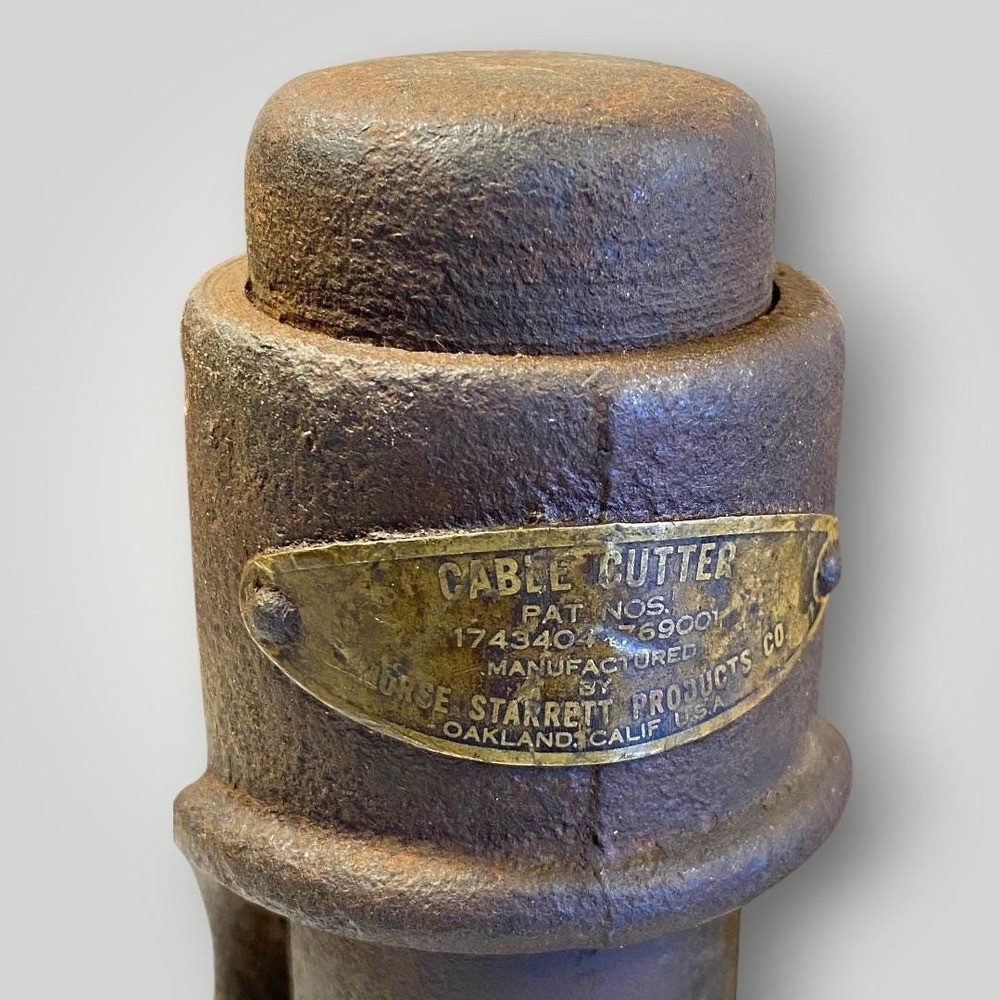 Morse‎ Starrett 1 Cable Cutter Industrial Tool 1930s USA First Version Made? - Picture 3 of 10